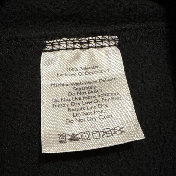 Eddie Bauer Top Quarter Zip Fleece Black Baselayer L Pullover Gorpcore Outdoor - Picture 7 of 10